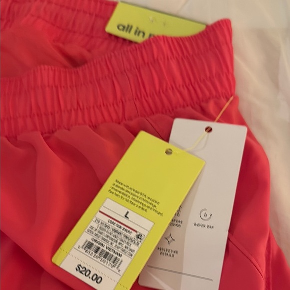 NWT All in Motion Pink Athletic Shorts - Picture 4 of 5